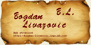 Bogdan Livazović vizit kartica